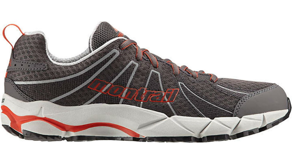 Montrail Fluidfeel II Trail Running Shoe - Men's-Grey/Red-Medium-9.5 US