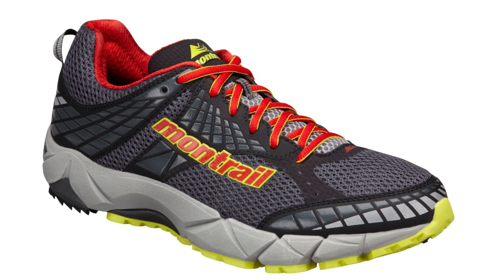 Montrail FluidFeel Shoe - Men's-13 US-Coal/Sail Red