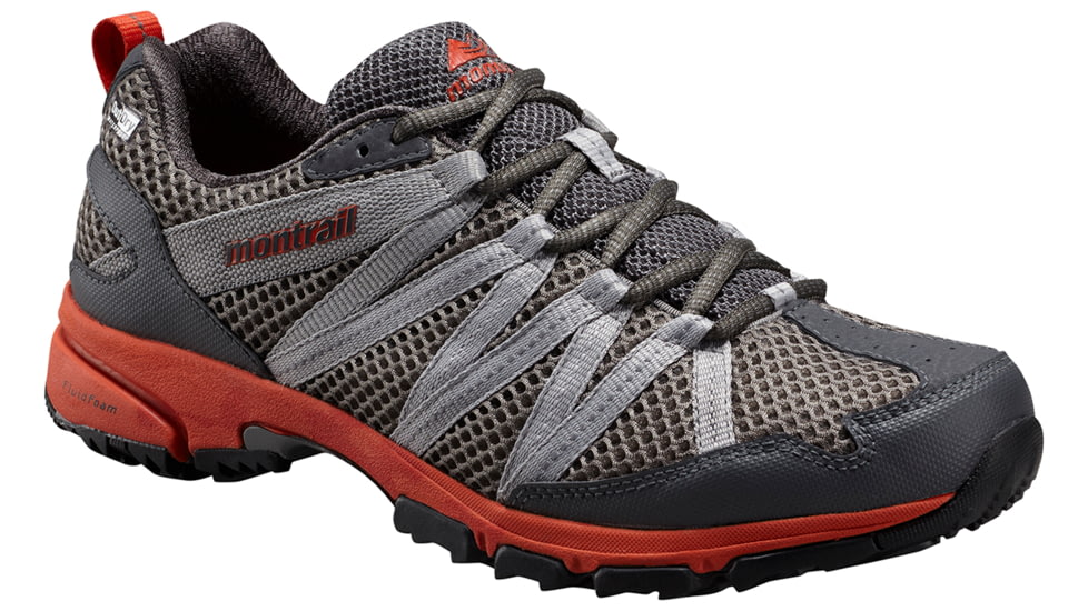Montrail Mountain Masochist III OutDry Trail Running Shoe - Mens-City Grey/Bonfire-Medium-10.5 US