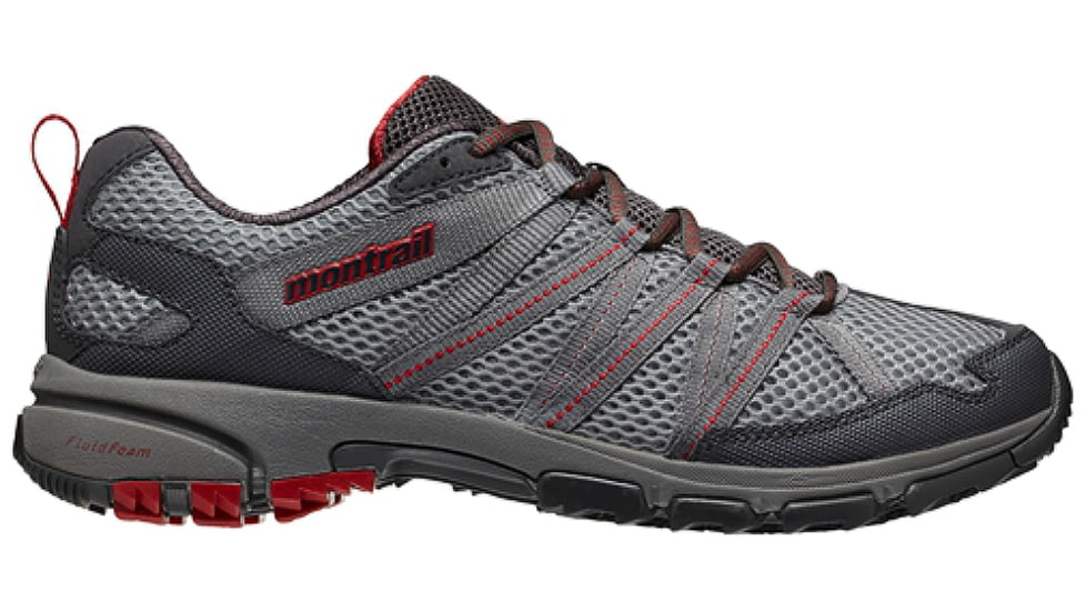 Montrail Mountain Masochist III Trail Running Shoe - Men's-Light Grey/Rocket-Medium-8