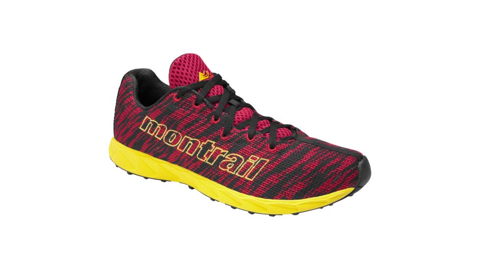 Montrail Rogue Fly Shoe - Men's-8 US-Barn Red/Laser Lemon