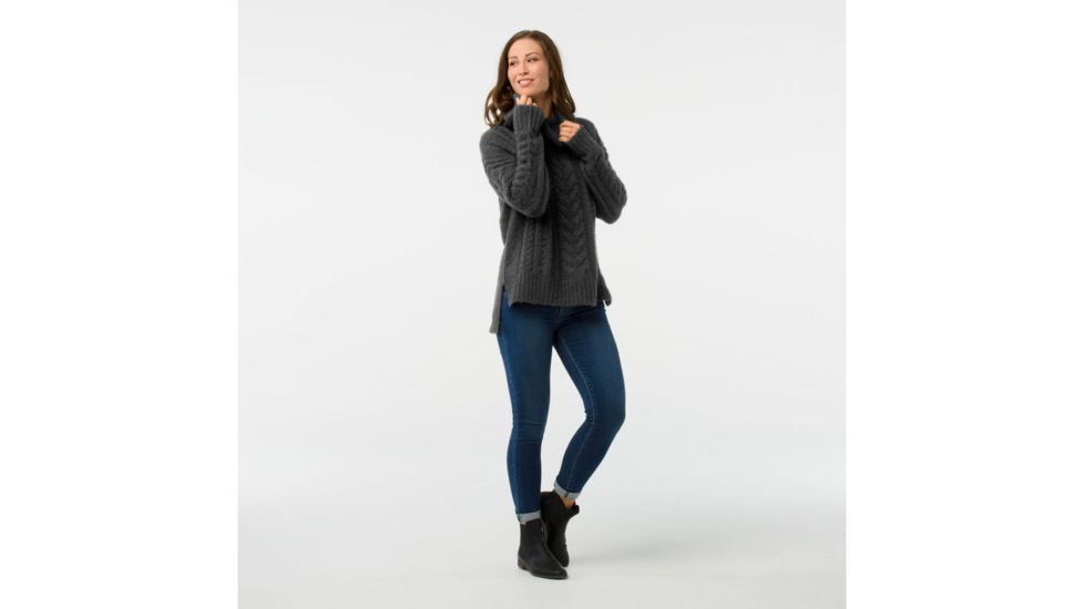 Smartwool Moon Ridge Boyfriend Sweater-Women's, Charcoal, Medium, SW000337003-M