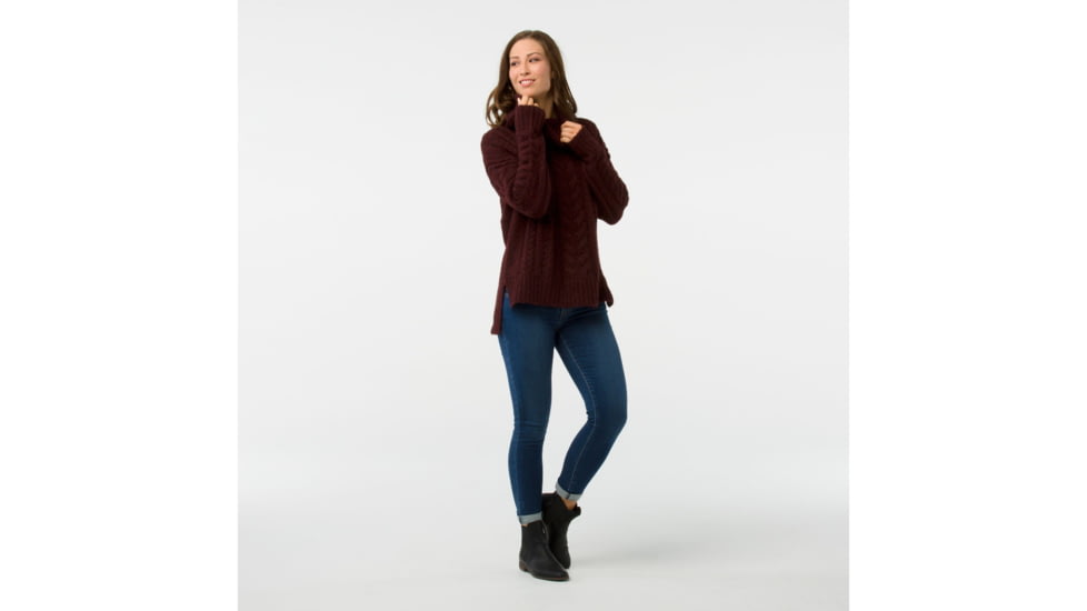 Smartwool Moon Ridge Boyfriend Sweater-Women's, Fig, Medium, SW000337A13-M