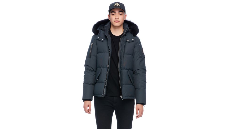 Moose Knuckles 3Q Jacket Men's, Granite / Black Fur, L, MK2228M3Q-256-L