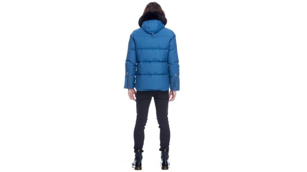 Moose Knuckles 3Q Jacket Mens, Chambray Blue / Black Fur, L, MK2228M3Q-525-L