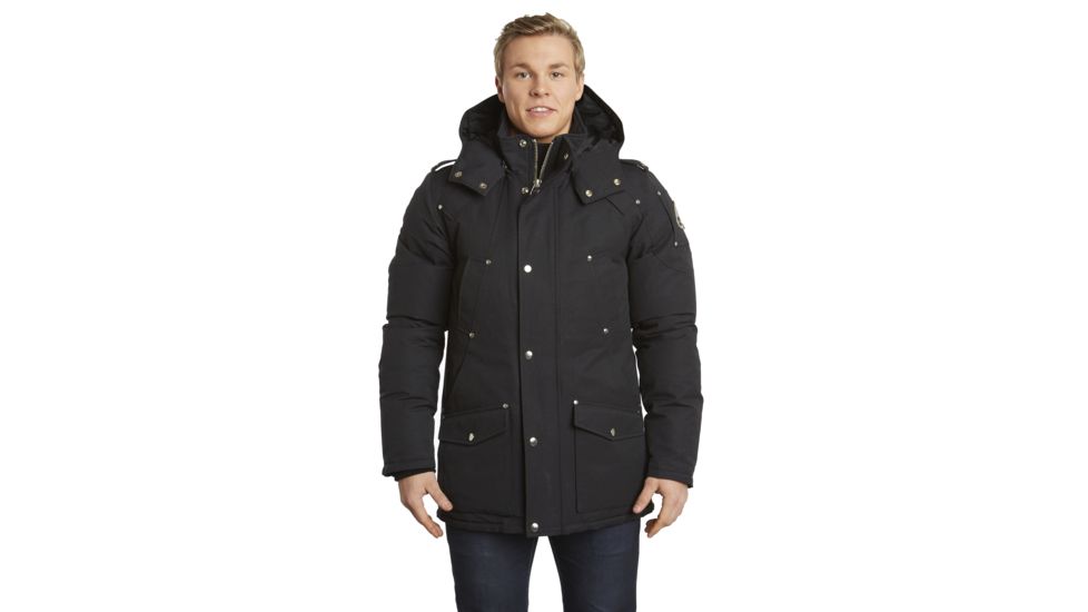 Moose Knuckles Canada Parka - Mens-Black/Black Fur-Large