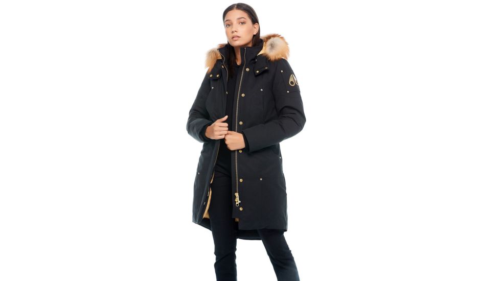 Moose Knuckles Grand Metis Parka, Black / Gold Fur, XS, M39LP203GH-294-XS