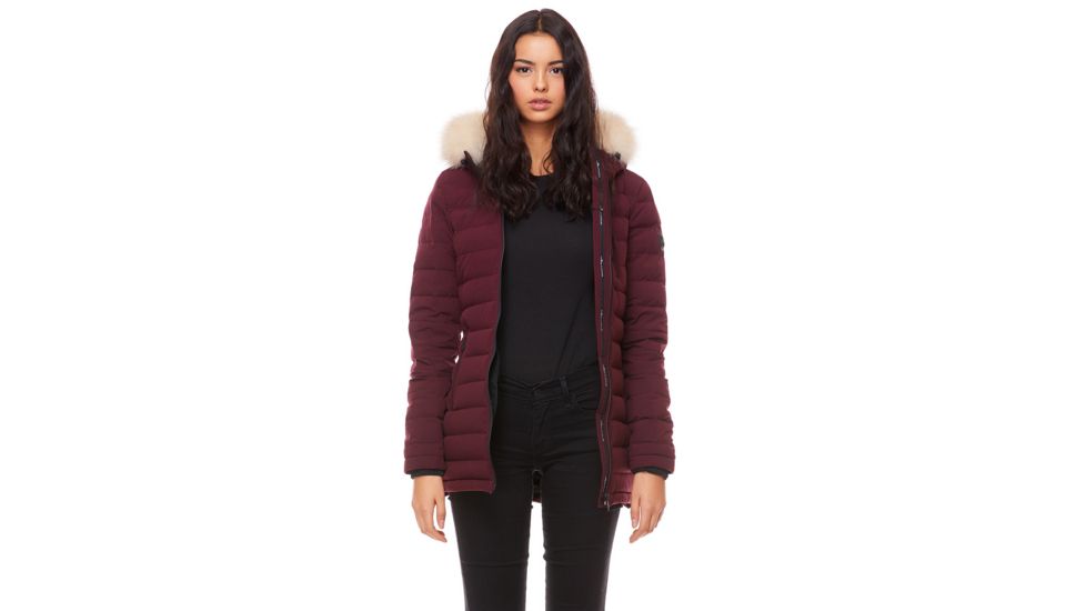 Moose Knuckles Roselawn Jacket, Port / Crystal Fox, XS, MK8517LFFH-574-XS