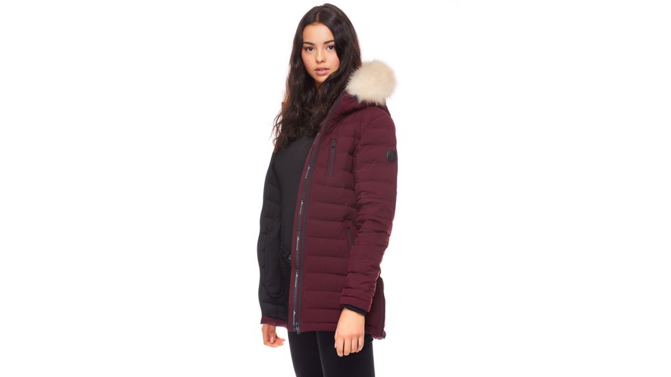 Moose Knuckles Roselawn Jacket, Port / Crystal Fox, XS, MK8517LFFH-574-XS
