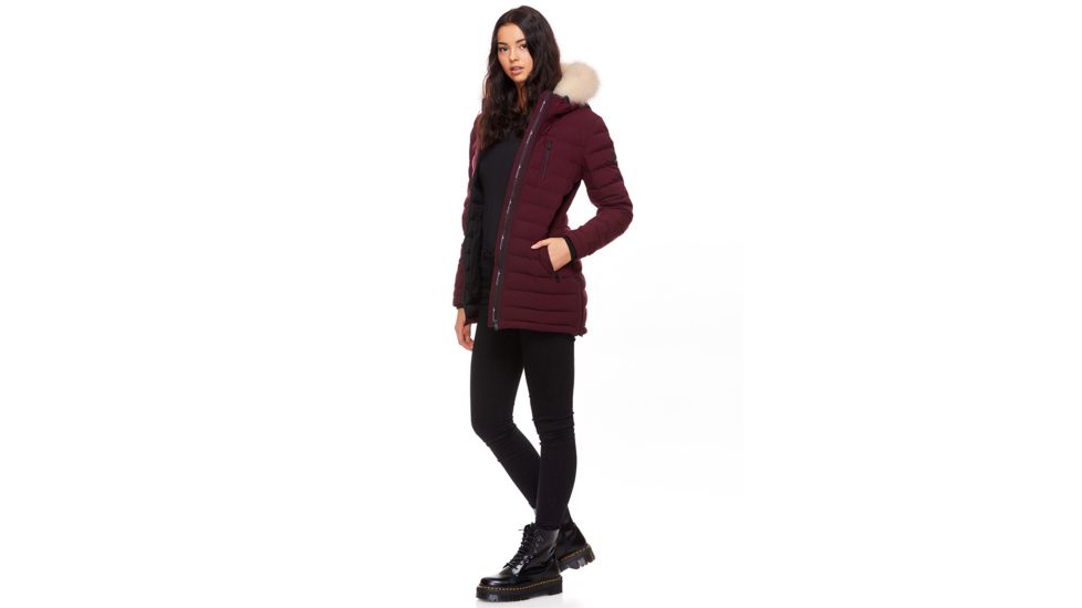 Moose Knuckles Roselawn Jacket, Port / Crystal Fox, XS, MK8517LFFH-574-XS