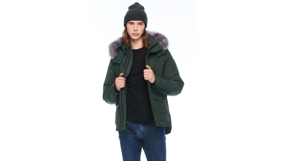 Moose Knuckles Round Island Jacket, Canadian Army / Frost Fur, XL, M39MJ122-699-XL