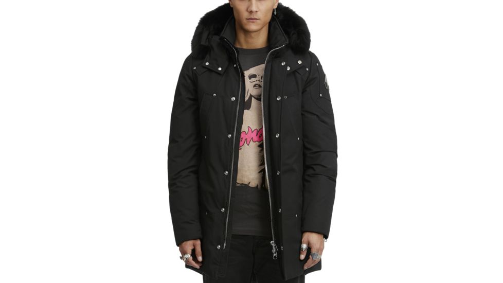 Moose Knuckles Stirling Parka, 291-Blk W Blk Fur, XL, MK4661MP-291-XL