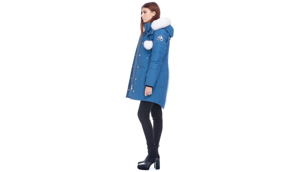 Moose Knuckles Stirling Parka Women's, Chambray Blue / Natural, M, MK2003LP-529-M