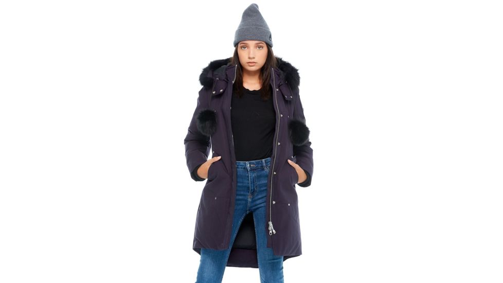 Moose Knuckles Stirling Parka Womens, Abyss / Black Fur, XS, MK2003LP-523-XS