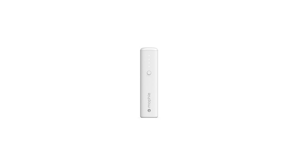 mophie Power Boost Mini V2 Battery Pack, 2600mAh, White, MO-40562