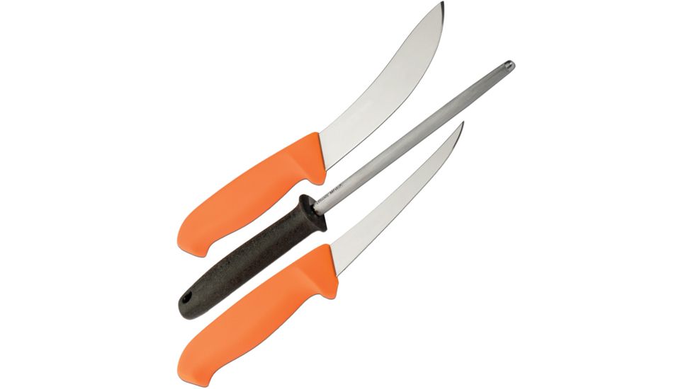 Mora Hunting Set (Orange) Fixed Blade Knife FT13860