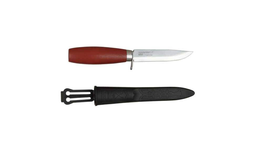 Morakniv Classic Craftsmen 612 Fixed Blade Knife,4.2in,Red Wooden Handle,Plain w/Sheath M-1-0612