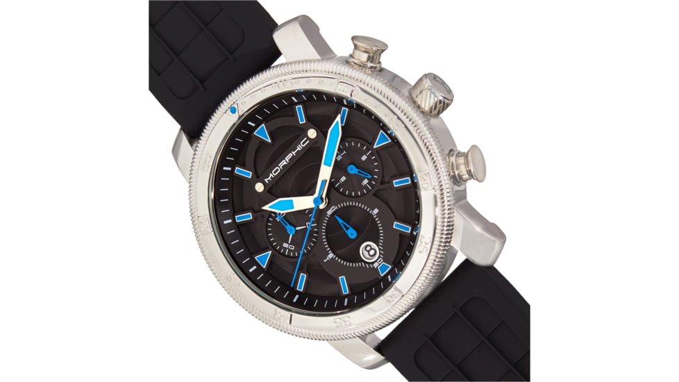 Morphic M90 Series Chronograph Watch w/Date, Black/Blue, One Size, MPH9002