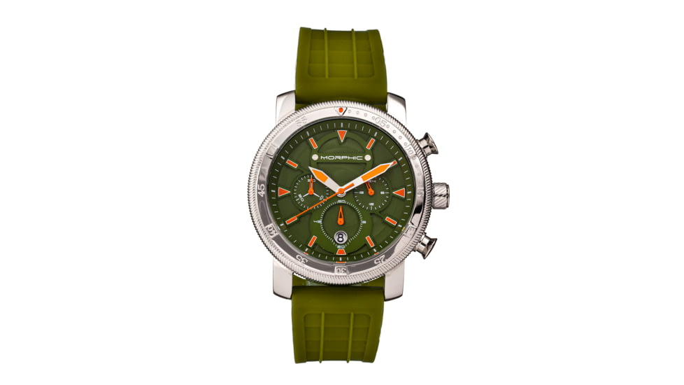 Morphic M90 Series Chronograph Watch w/Date, Green, One Size, MPH9003