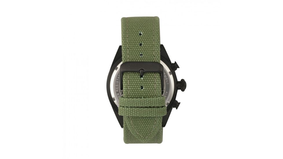 Morphic Mens M53 Series Leather-Band Watch, Olive, MPH5306