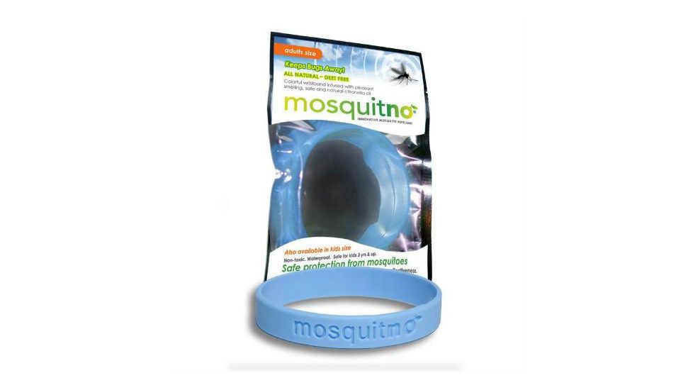 Mosquitno Mosquito Repellent Wristband, Light Blue, Lt. Blue, MOS-50004