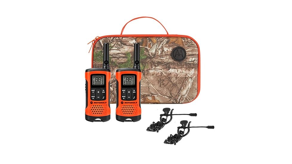Motorola Rechargeable 2 Way Radio Sportsman Edition, Orange, T265