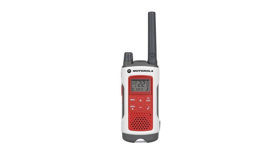 Motorola Rechargeable Emergency Preparedness 2 Way Radio, Red/White, T480