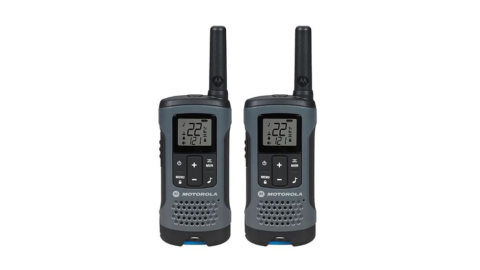 Motorola Talkabout 200 Rechargeable 2 Way Radio, Pack of 2, Gray/Brown, T200