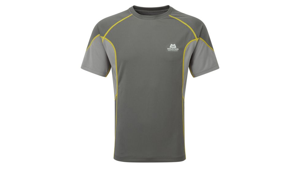 Mountain Equipment Crux Tee - Men's, Shadow/Steel/Citronel, Large ME-000447-01192-L