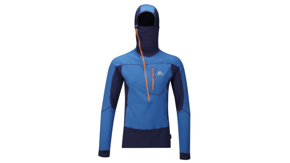 Mountain Equipment Eclipse Hooded Zip Tee - Men's-LT Ocean/Navy-Large