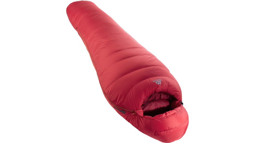 Mountain Equipment Glacier 1000 Sleeping Bag, Imperial Red, Long, Left Zip, ME-003516-ME-01040-LZ