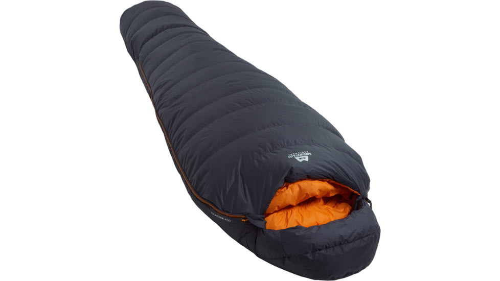 Mountain Equipment Glacier 450 Sleeping Bag, Left Zip - Mens, Obsidian, Regular, ME-007343 O-LZ-Reg