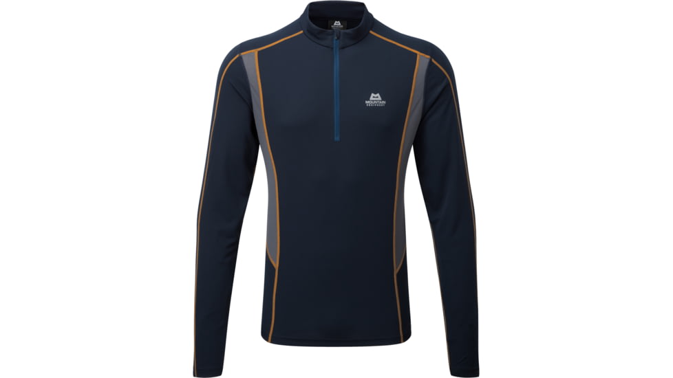 Mountain Equipment Ignis LS Zip Tee - Mens, Cosmos/Ombre Blue, Large, ME2717