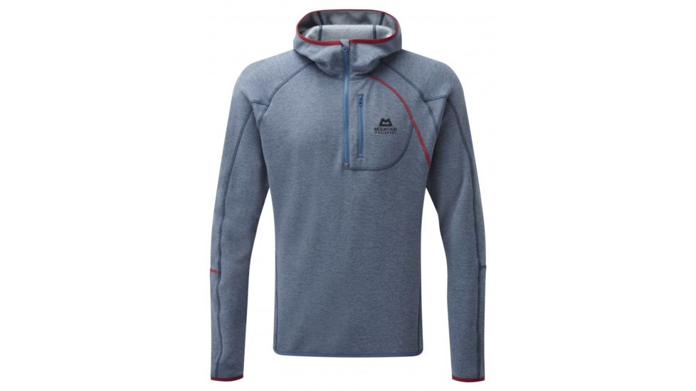 Mountain Equipment Integrity Hooded Zip-T - Mens-Harbour Blue-Medium