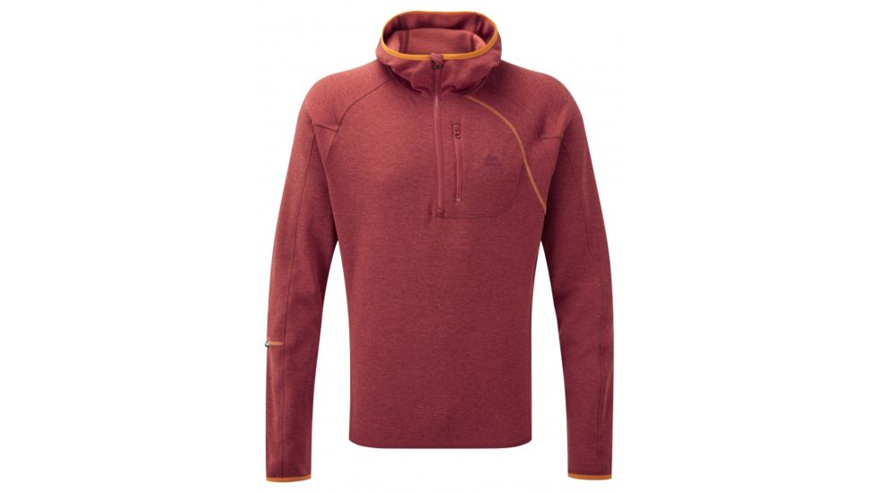 Mountain Equipment Integrity Hooded Zip-T - Mens-Persimmon-Large