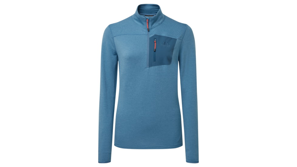 Mountain Equipment Lumiko Zip Shirt - Womens, Stellar/Majolica, 14, 01850Stellar/Maj-14