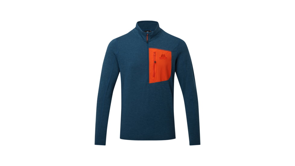 Mountain Equipment Lumiko Zip T-Shirt - Mens, Majolica/Cardinal, Small, Me01707M/ClS