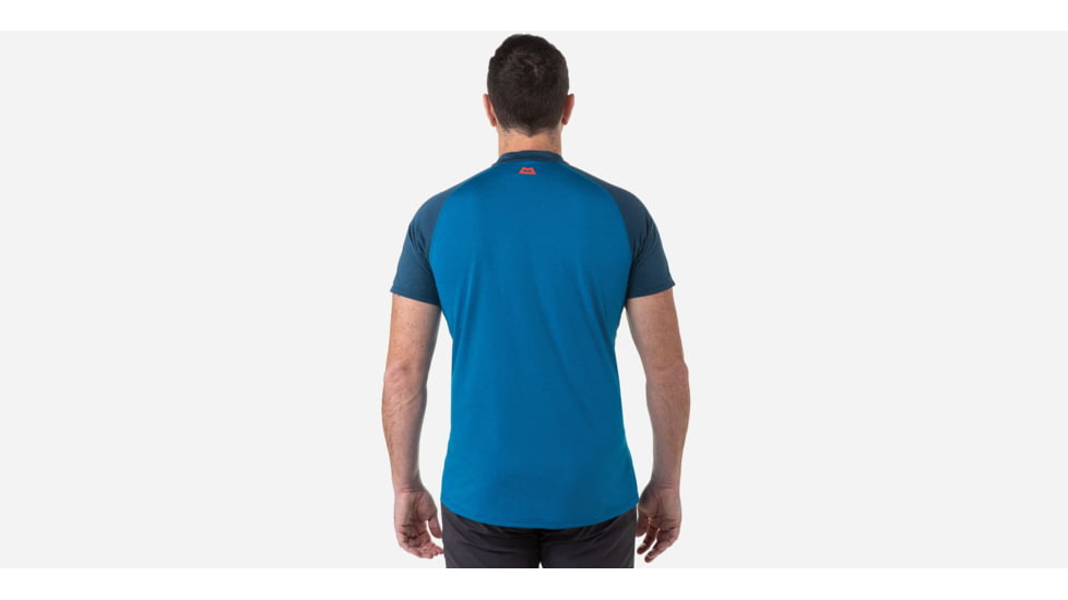 Mountain Equipment Nava Short Sleeve Zip T - Mens, Sage/Fern, Medium, 01813 Sage/FernM