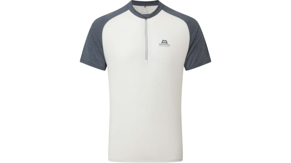 Mountain Equipment Nava Short Sleeve Zip T - Womens, Mykonos/Glacier, 12, ME-005994-Me-01716-12