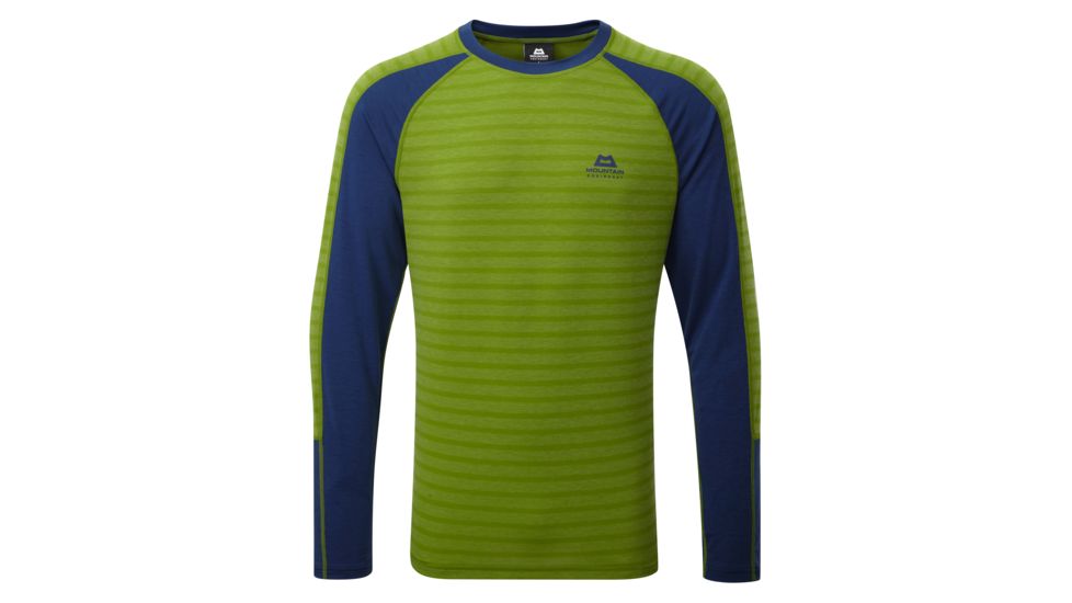 Mountain Equipment Redline Long Sleeve Tee - Men's-Kiwi/Marine-Large
