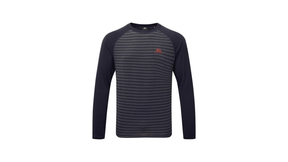 Mountain Equipment Redline LS Tee - Mens, Cosmos Stripe/Cosmos, Extra Large, 01463CosmosXL