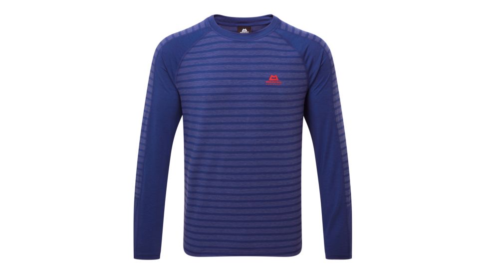Mountain Equipment Redline LS Tee - Mens, Sodalite Blue Stripe, Large ME-001543 Sodalite Blue Stripe L NA