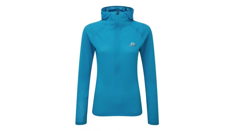 Mountain Equipment Solar Eclipse Hooded Zip Tee, Digital Blue, Medium 2949-48-M-DEMO