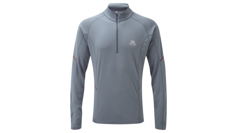 Mountain Equipment Spectrum Zip-T - Mens-Steel Blue-Small