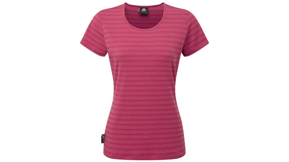 Mountain Equipment Stripe Tee - Women's, Poppy Stripe, Medium ME-001554-01322-M