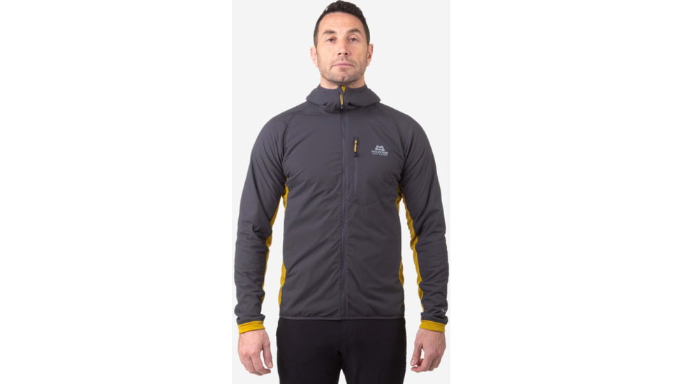 Mountain Equipment Switch Pro Hooded Jacket - Mens, Anvil Grey/Acid, Medium, ME-005131-ME-01565-M