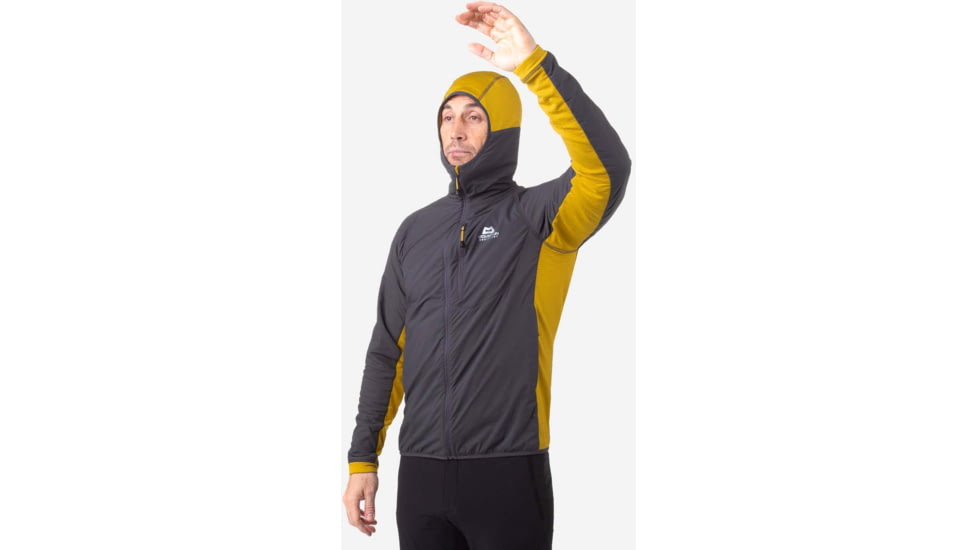 Mountain Equipment Switch Pro Hooded Jacket - Mens, Anvil Grey/Acid, Medium, ME-005131-ME-01565-M