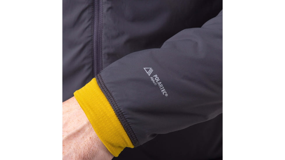 Mountain Equipment Switch Pro Hooded Jacket - Mens, Anvil Grey/Acid, Medium, ME-005131-ME-01565-M