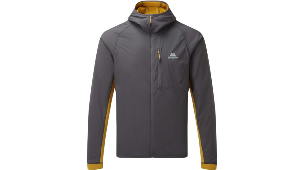Mountain Equipment Switch Pro Hooded Jacket - Mens, Anvil Grey/Acid, Medium, ME-005131-ME-01565-M