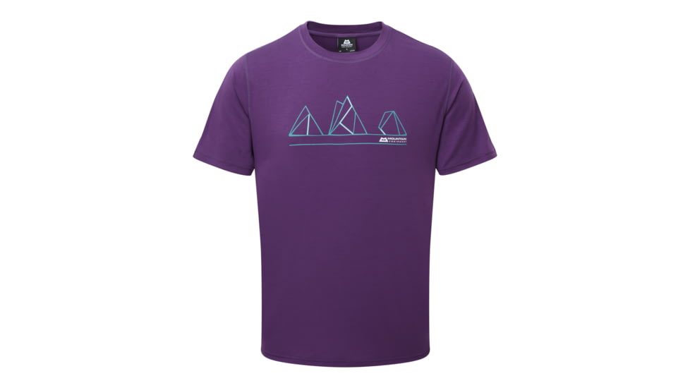 Mountain Equipment Triple Peak Tee - Mens, Damson, Large ME-003111 Damson L NA